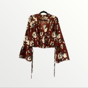 Altar’d State Satiny Floral Top